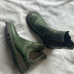 Green Ankle Boots for Women